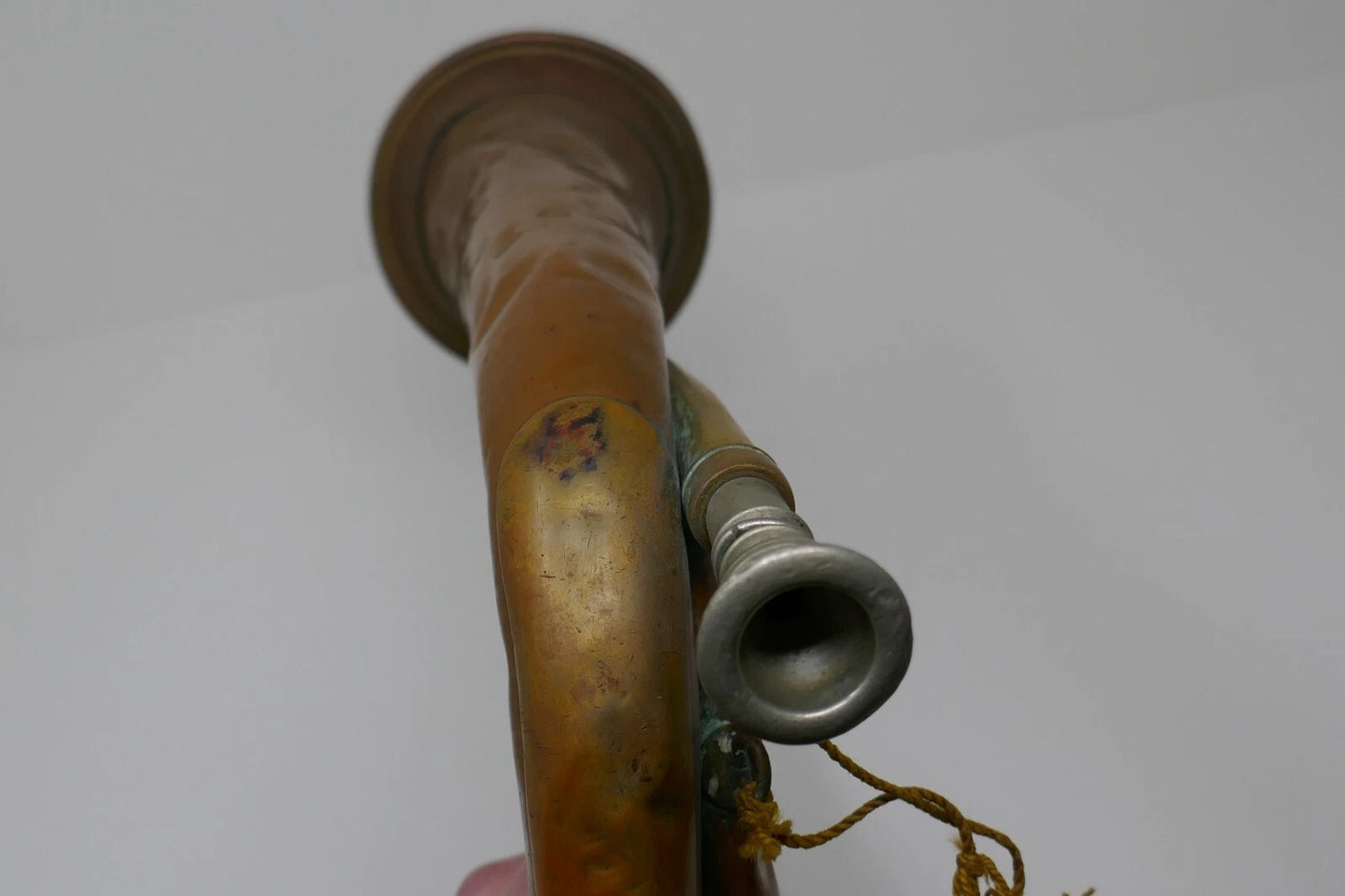 Antique British Canadian Military Duty Bugle A.K.A. M1855 by Beare & Son RARE