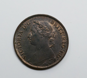 Great Britain 1891 Victoria 1 Farthing Bronze Coin