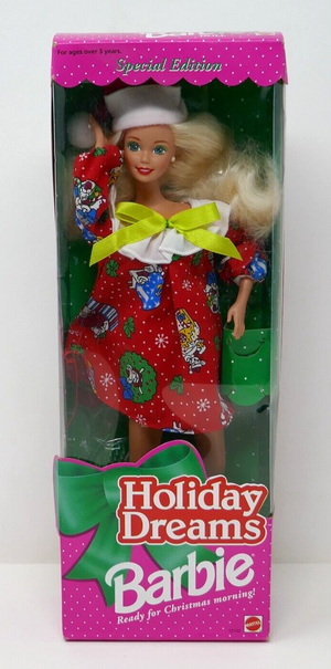 Mattel 1994 Special Edition Holiday Dreams Barbie Doll #12192
