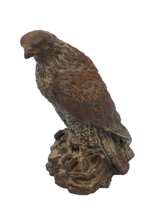 Red Mill Brown Resin Carved Wood Look Bald Eagle Statue Figurine