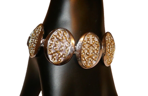D'Orlan Two Tone 6.5" Link Bracelet RARE