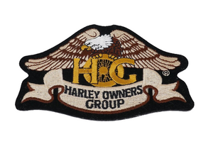 Harley Owners Group HOG Eagle Spokes Harley Davidson Iron On Embroidered Patch