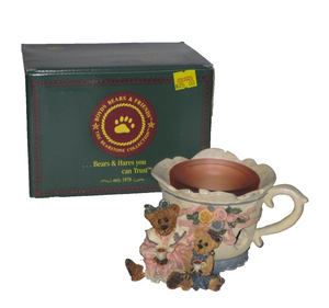 Boyds Bear ~ Ms. Bruin & Bailey…Tea Time w/Box