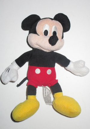 Disney Mickey Mouse 8" Plush Bean Bag Stuffed Animal