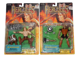 Toy Biz 1997 Hercules Mt Olympus Games Figures Hercules & Mesomorph NEW