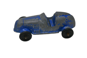 TootsieToy 1947 Offenhauser Open Wheel Diecast Blue Race Car #3