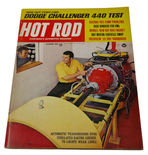 Hot Rod Magazine December 1969 Vol 22 No 12 Dodge Challenger 440 Test