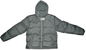 The Warming Project Gray Puffer Coat Jacket Size L NWT
