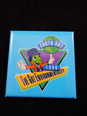 Disney Earth Day 1996 Jiminy Cricket Pin Button