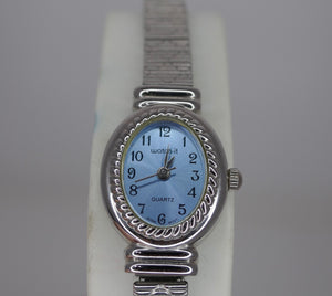 Advance Watch-It Silvertone Stretch Band Women's Quartz Watch UNTESTED