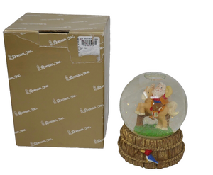 Roman Inc Musical Glitterdome Santa Cowboy 5" Snow Globe Happy Trails RARE