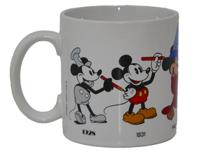 Applause Disney Mickey Mouse thru the Years 12 oz. Ceramic Mug