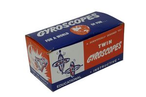 Tedco Gyroscope Twin Pack Retro Kids Science Spinning Top Physics Toy Vintage