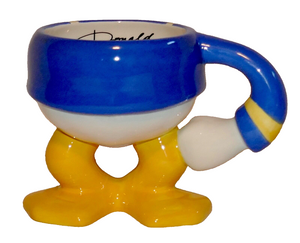 Disney Parks Donald Duck Half Body Feet Legs Ceramic Coffee Mug Cup