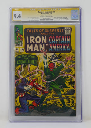 Marvel 1966 Tales of Suspense #80 Signed by Stan Lee CGC 9.4 Cosmic Cube