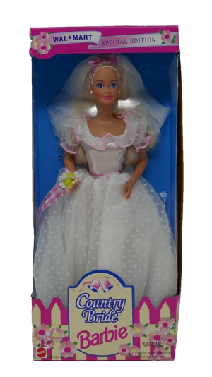 Mattel 1994 Walmart Special Edition Country Bride Barbie Doll #13614