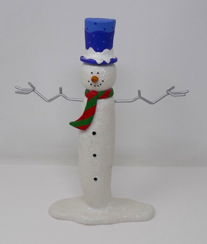 Department 56 Snowman 10" Tall Figurine Ornament Holder RARE