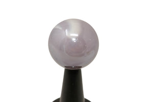 Lavender Purple & White Swirl 24mm Glass Marble