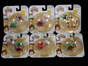Disney Tsum Tsum Christmas Mini Vinyl Figures Ornament Set NEW