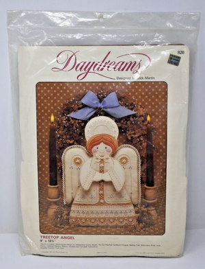 Daydreams 1984 Dick Martin Design Embroidery Kit Treetop Angel NOS