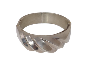 Mexico Taxco Sterling Silver 925 Chunky Heavy Bangle Bracelet