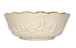 Lenox Fine China Rose Blossom Bowl w/ 24K Gold Trim