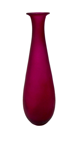 Large 16" Purple Matte Vase