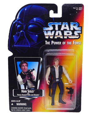 Kenner 1995 Star Wars Power of the Force Red Card Han Solo Action Figure