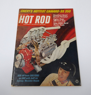Hot Rod Magazine January 1967 Vol 20 No 1 Chevy's Hottest Camaro SS 350