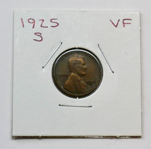 U.S Mint 1925-S Lincoln Wheat Ear Cent 1C Penny Bronze Coin