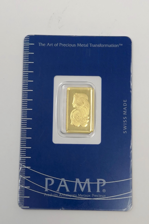PAMP Suisse Lady Fortuna 2.5 gram .9999 Fine Gold Bar Sealed Assay Card