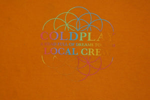 Coldplay A Head Full Of Dreams 2016 Tour Local Crew XL T-Shirt