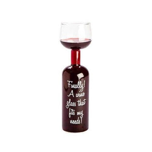 Big Mouth The Original Wine Bottle Glass Gigantic Holds Full Bottle 750 ml NEW