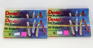 Pentel Oil Pastels 16 Colors Regular Size Lot