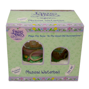 Precious Moments Musical Waterball Plays In The Good Old Summer Time w/Box