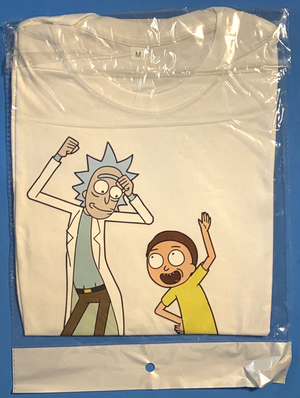 Rick And Morty White Graphic T-Shirt T Shirt Size M