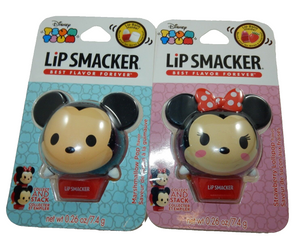 Disney Tsum Tsum Lip Smacker Lot Minnie & Mickey Mouse NEW
