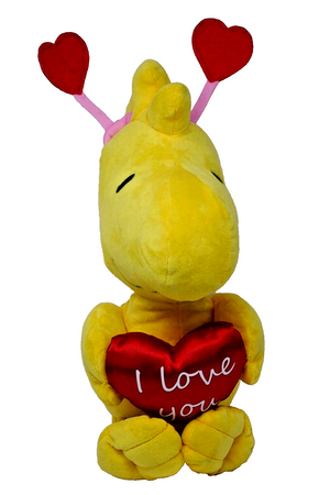 Peanuts Woodstock Holding I Love You Heart 15" Valentine Plush Stuffed Toy