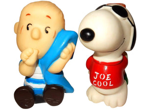 ConAgra Peanuts Snoopy "Joe Cool" & Linus Vinyl Squeak Dog Toys