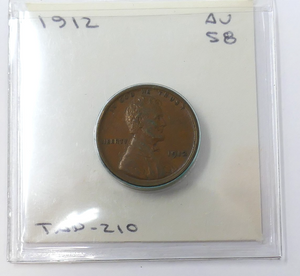 U.S Mint 1912-P Lincoln Wheat Ear Cent 1C Penny Bronze Coin
