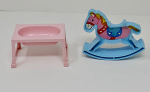 Knickerbocker 1980 Baby Moppet's Secret Nursery Accessories ~ Rocking Horse Tub