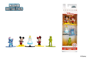 Disney Nano Metalfigs Mini Diecast Metal Figure Toy Set 5 Pack (Pack A)
