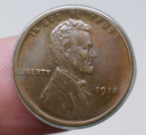 U.S Mint 1918-D Lincoln Wheat Ears Cent 1C Penny Bronze Coin