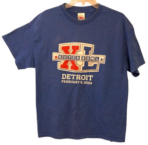 NFL Super Bowl XL Detroit 2006 Large T-Shirt