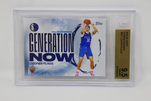 Topps 2025-26 Generation Now #GN1 Cooper Flagg Rookie Beckett 9.5 GEM MINT
