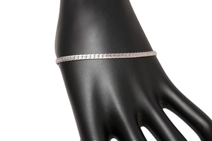 Trifari Silver Tone Frosted 7" Chain Bracelet w/Tags