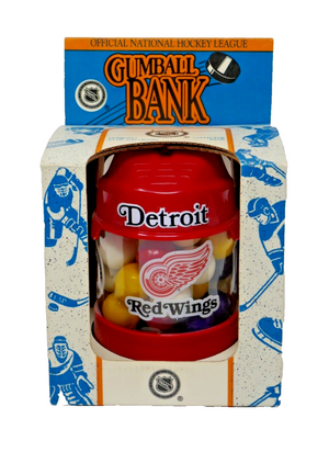 NHL 1993 Detroit Red Wings Collectible Gum Ball Bank Vintage Unopened USA