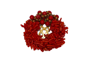 Miriam Haskell Coral Spezatti 2" Dress or Fur Clip