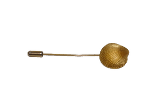 Trifari Gold Tone Clam Shell Sea Shell Stick Pin Hat Lapel Pin Brooch