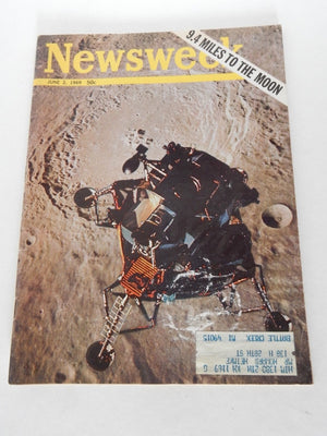 Newsweek Magazine ~ June 2, 1969 ~ 9.4 Miles to the Moon